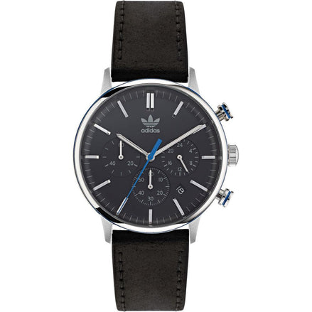 Adidas Black Leather Dress Watch Adidas