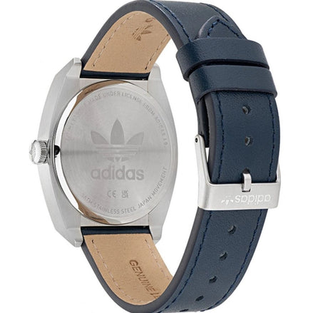 Adidas Blue Leather Dress Watch Adidas