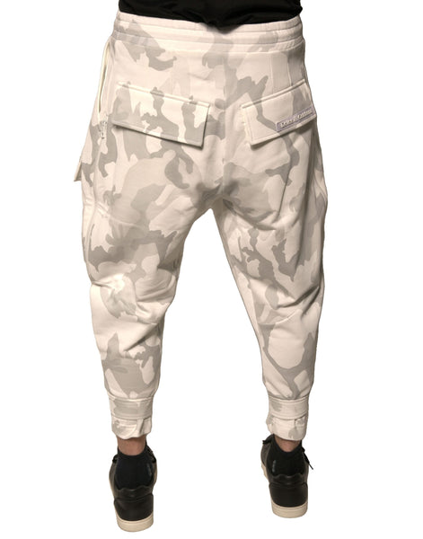 Dolce & Gabbana White Camouflage Cargo Jogger Pants Dolce & Gabbana