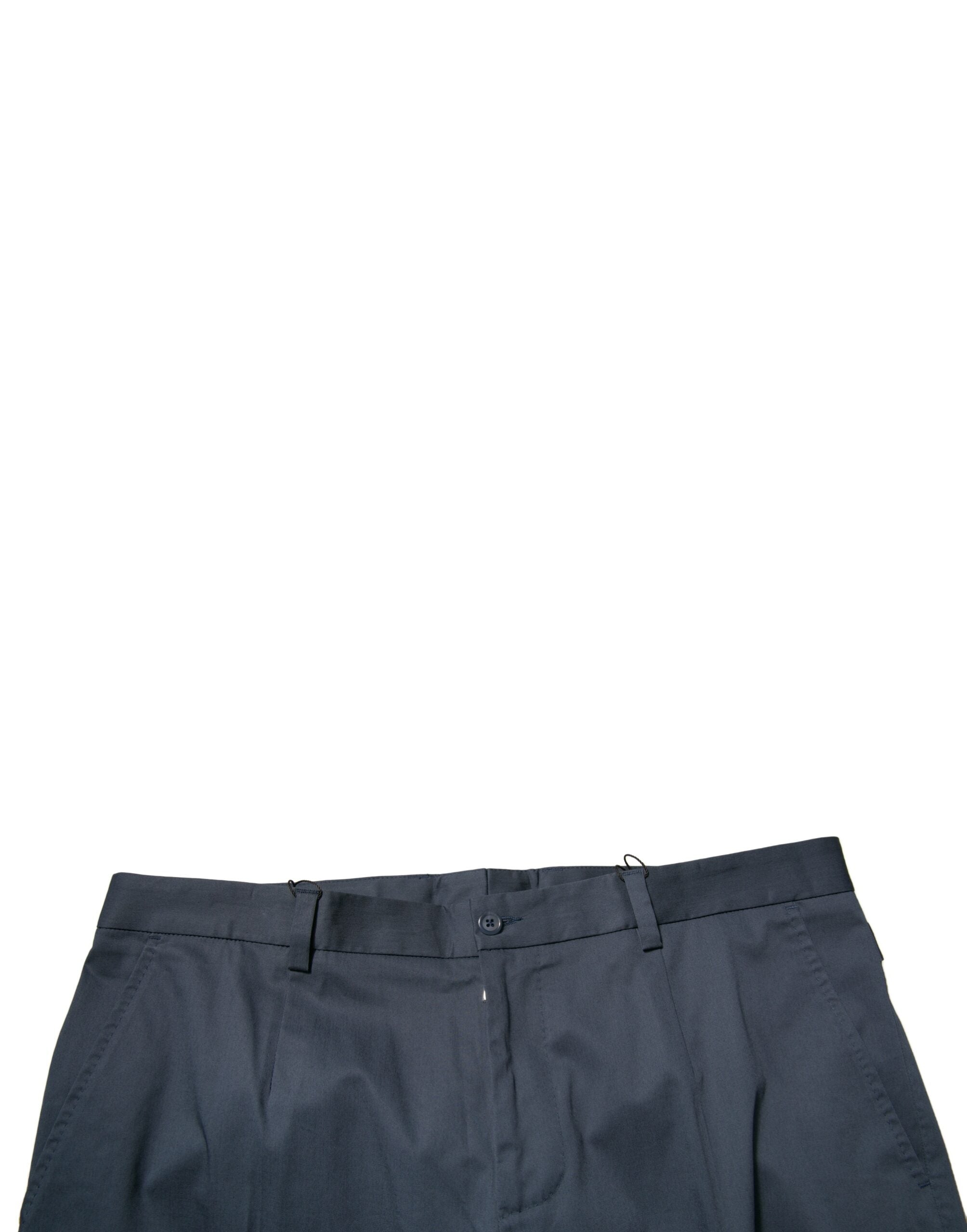 Dolce & Gabbana Dark Blue Cotton Stretch Skinny Men Dress Pants Dolce & Gabbana