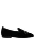 Dolce & Gabbana Black Velvet Crystal Crown Loafers Formal Dress Shoes Dolce & Gabbana