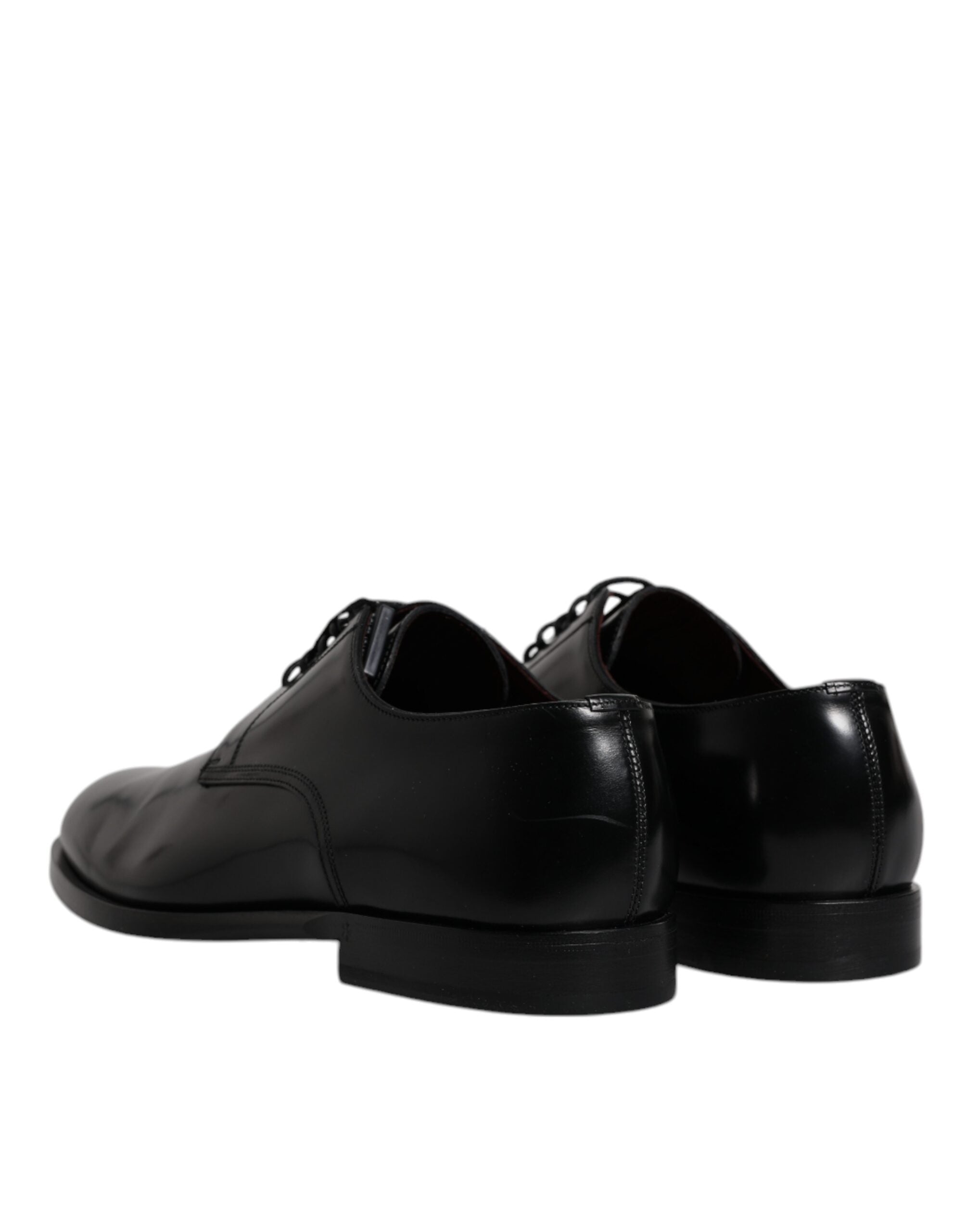 Dolce & Gabbana Black Calfskin Leather Derby Lace Up Formal Dress Shoes Dolce & Gabbana
