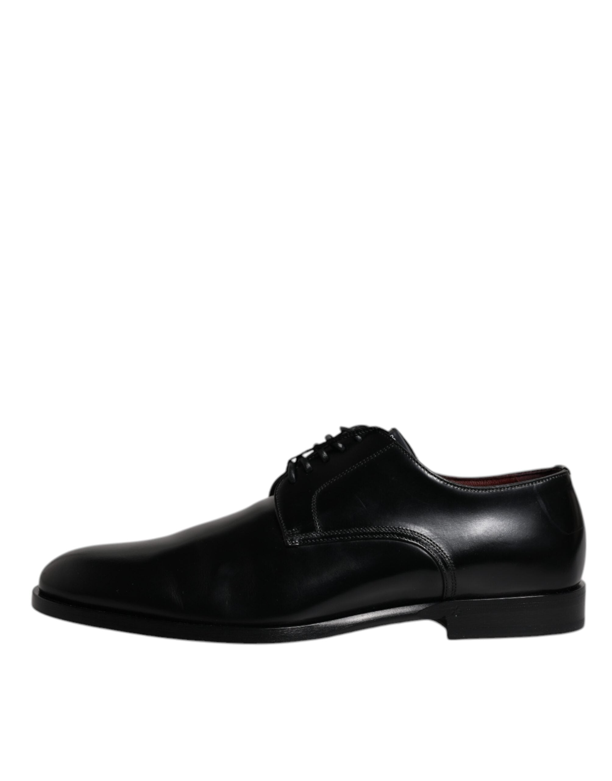 Dolce & Gabbana Black Calfskin Leather Derby Lace Up Formal Dress Shoes Dolce & Gabbana