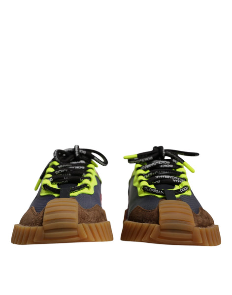 Dolce & Gabbana Multicolor Nylon Low Top NS1 Sneakers Shoes Dolce & Gabbana