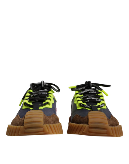 Dolce & Gabbana Multicolor Nylon Low Top NS1 Sneakers Shoes Dolce & Gabbana