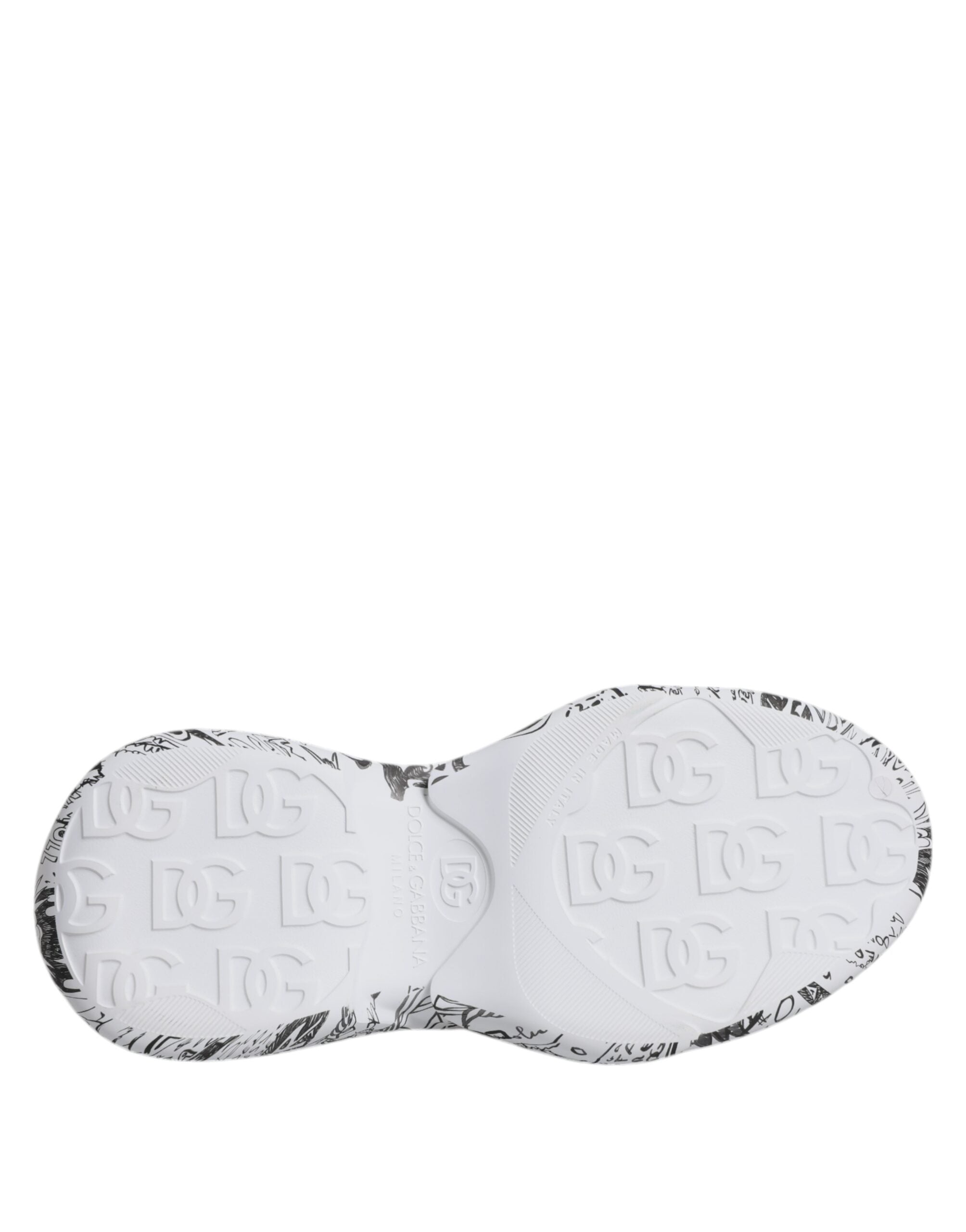 Dolce & Gabbana White Black Graffiti Daymaster Sneakers Shoes Dolce & Gabbana