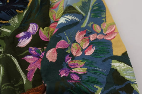 Dolce & Gabbana Jungle Wool Silk Pullover Logo Sweater Dolce & Gabbana