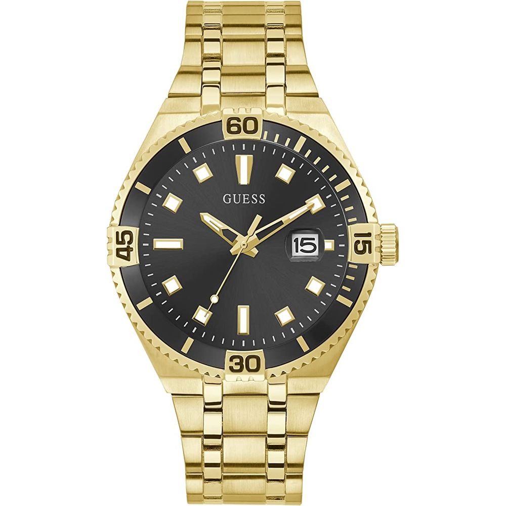Guess Gold Stainless Steel Dress Watch Guess