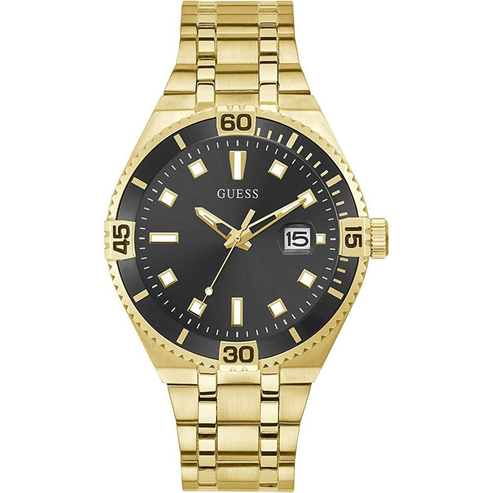Guess Gold Stainless Steel Dress Watch Guess