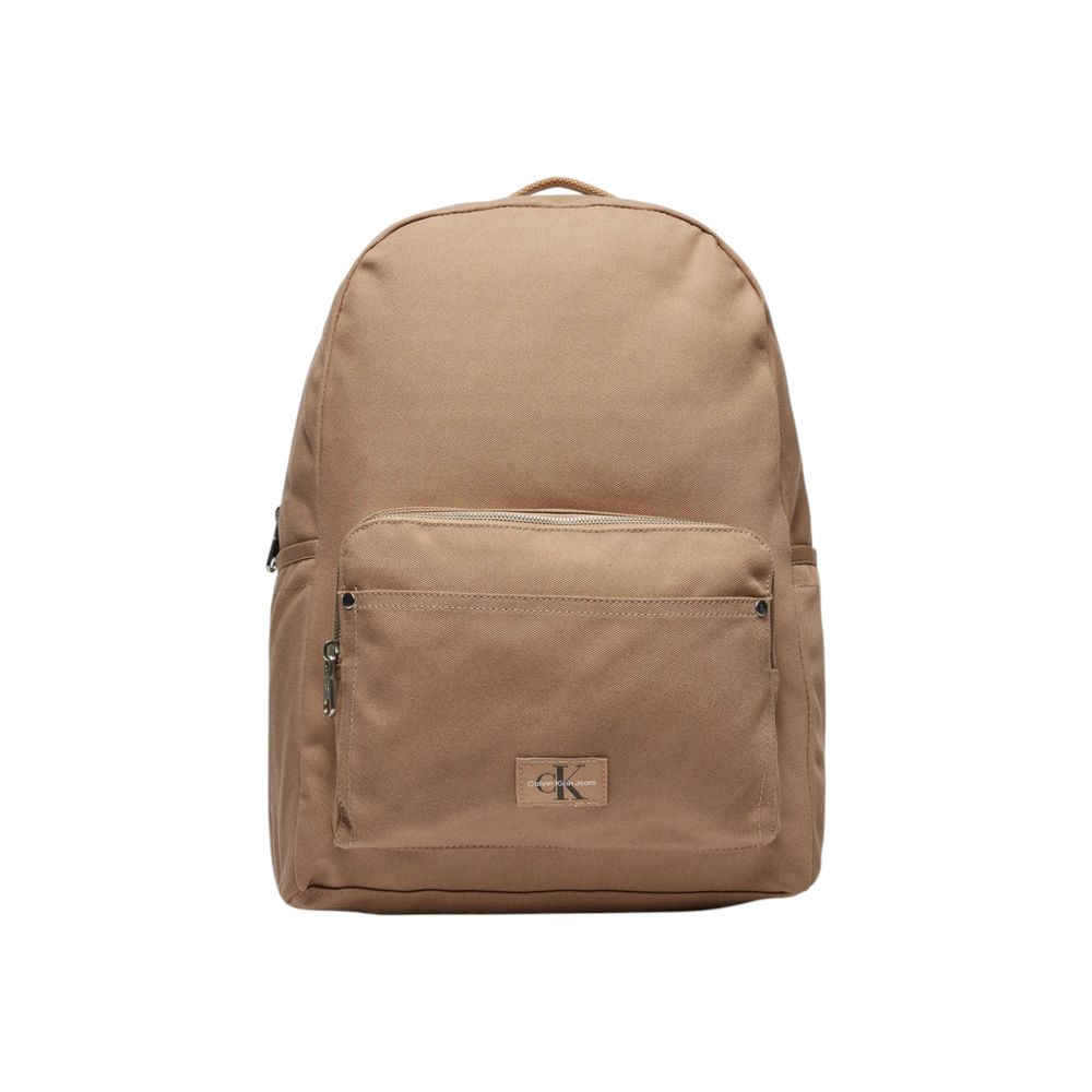 Calvin Klein Jeans Beige Recycled Polyester Backpack Calvin Klein Jeans