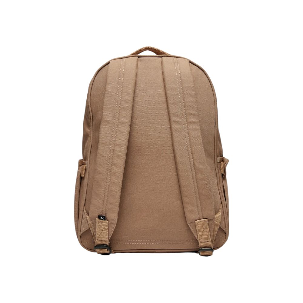 Calvin Klein Jeans Beige Recycled Polyester Backpack Calvin Klein Jeans