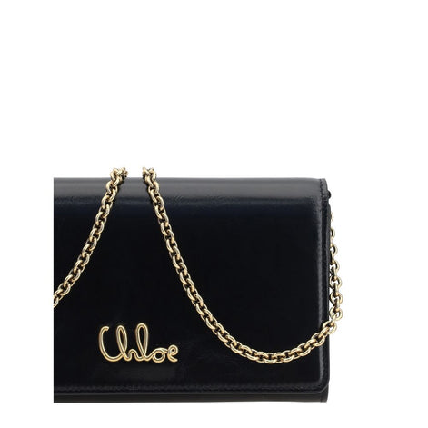 Chloé Brown Calf Leather Bos Taurus Clutch Bag Chloé