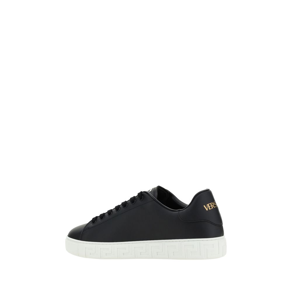Versace Black Rubber Low Top Sneakers Versace