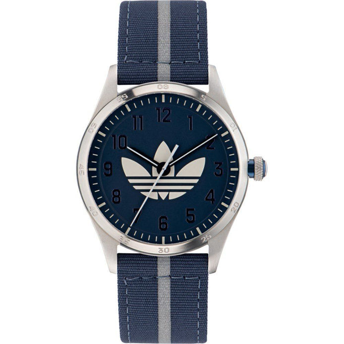 Adidas Blue Fabric Sport Watch Adidas