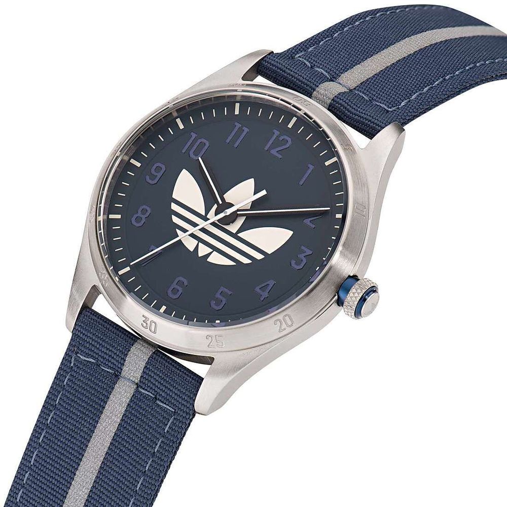 Adidas Blue Fabric Sport Watch Adidas