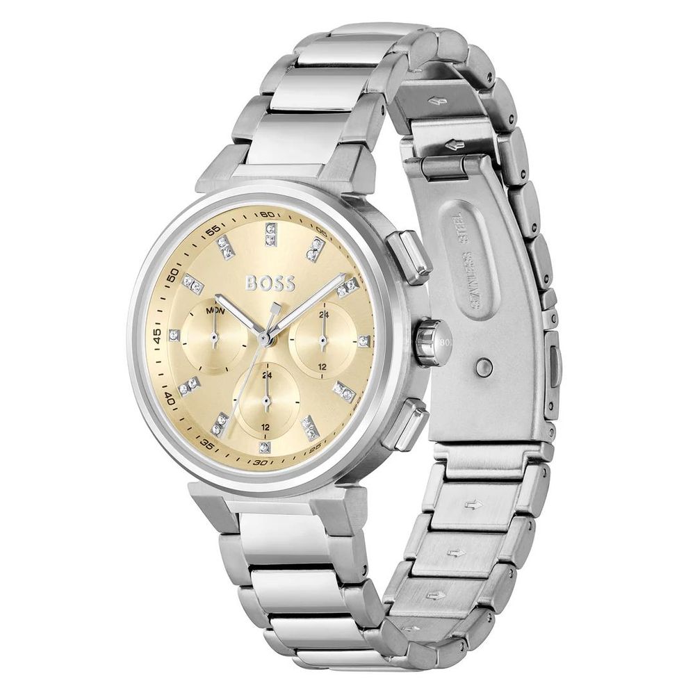 Hugo Boss Silver Stainless Steel Dress Watch Hugo Boss