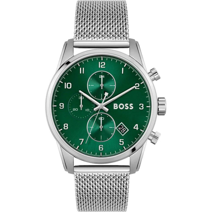 Hugo Boss Silver Stainless Steel Dress Watch Hugo Boss