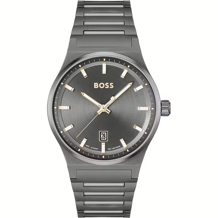 Hugo Boss Gray Stainless Steel Dress Watch Hugo Boss