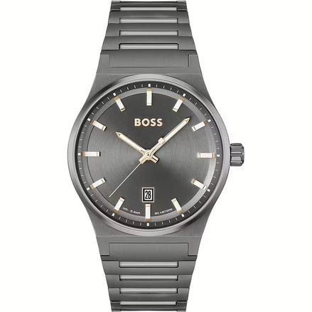 Hugo Boss Gray Stainless Steel Dress Watch Hugo Boss