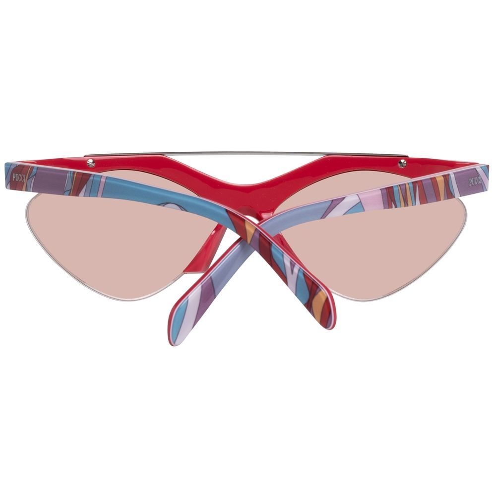Emilio Pucci Red Metal Sunglasses Emilio Pucci