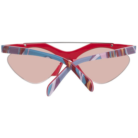Emilio Pucci Red Metal Sunglasses Emilio Pucci