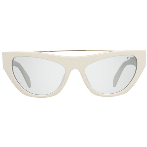 Emilio Pucci White Metal Sunglasses Emilio Pucci