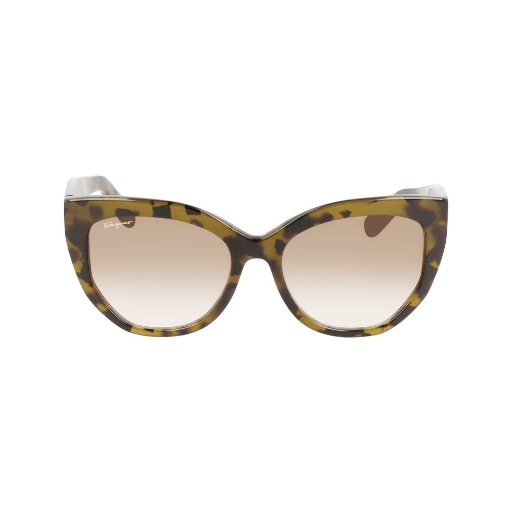 Ferragamo Brown Acetate Sunglasses Ferragamo