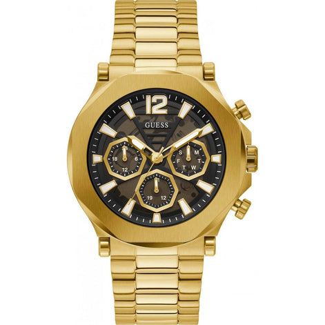 Guess Gold Stainless Steel Dress Watch Guess