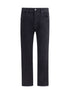 Saint Laurent Black Cotton Straight-Leg Jeans Saint Laurent