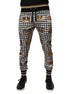 Dolce & Gabbana Multicolor Houndstooth Crown Men Sweatpants Pants Dolce & Gabbana
