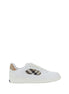 Burberry White Calf Leather Bos Taurus Low Top Sneakers Burberry