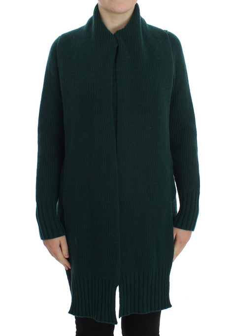 Dolce & Gabbana Green Knitted Cashmere Cardigan Dolce & Gabbana