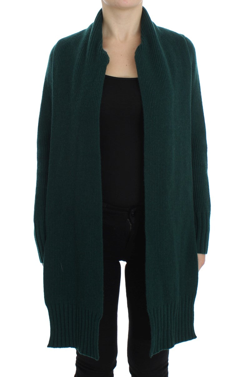 Dolce & Gabbana Green Knitted Cashmere Cardigan Dolce & Gabbana