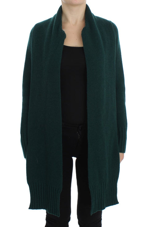 Dolce & Gabbana Green Knitted Cashmere Cardigan Dolce & Gabbana
