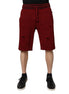 Dolce & Gabbana Maroon Rip Style Bermuda Sweatshorts Shorts Dolce & Gabbana