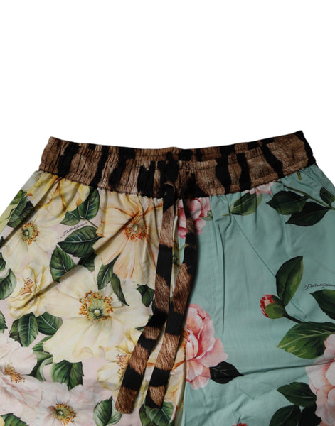 Dolce & Gabbana Multicolor Floral Print Men Bermuda Shorts Dolce & Gabbana