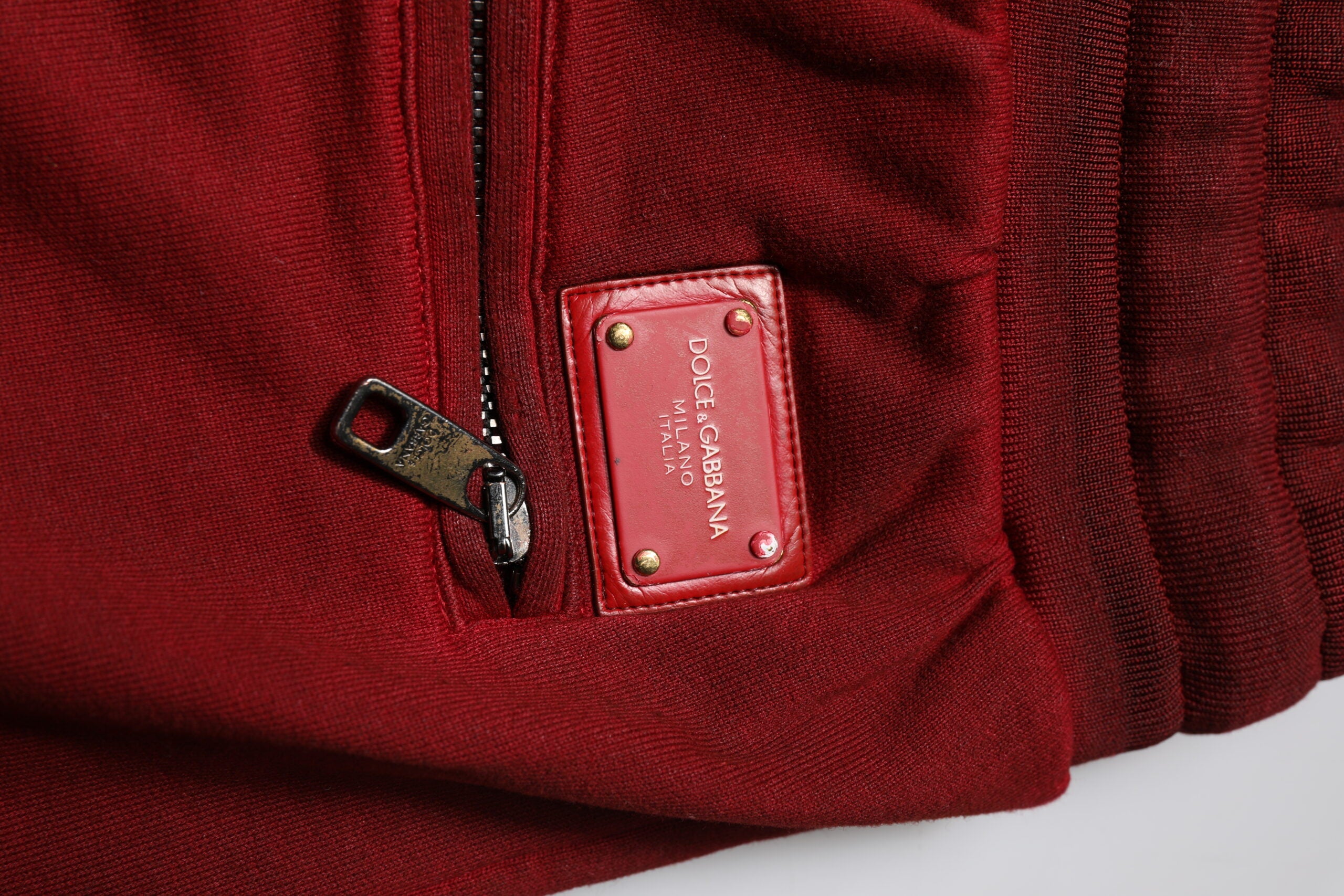 Dolce & Gabbana Bordeaux Cotton Bermuda Men Sweatshorts Shorts Dolce & Gabbana