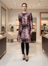 Dolce & Gabbana Pink Black Floral Brocade Trenchcoat Jacket Dolce & Gabbana
