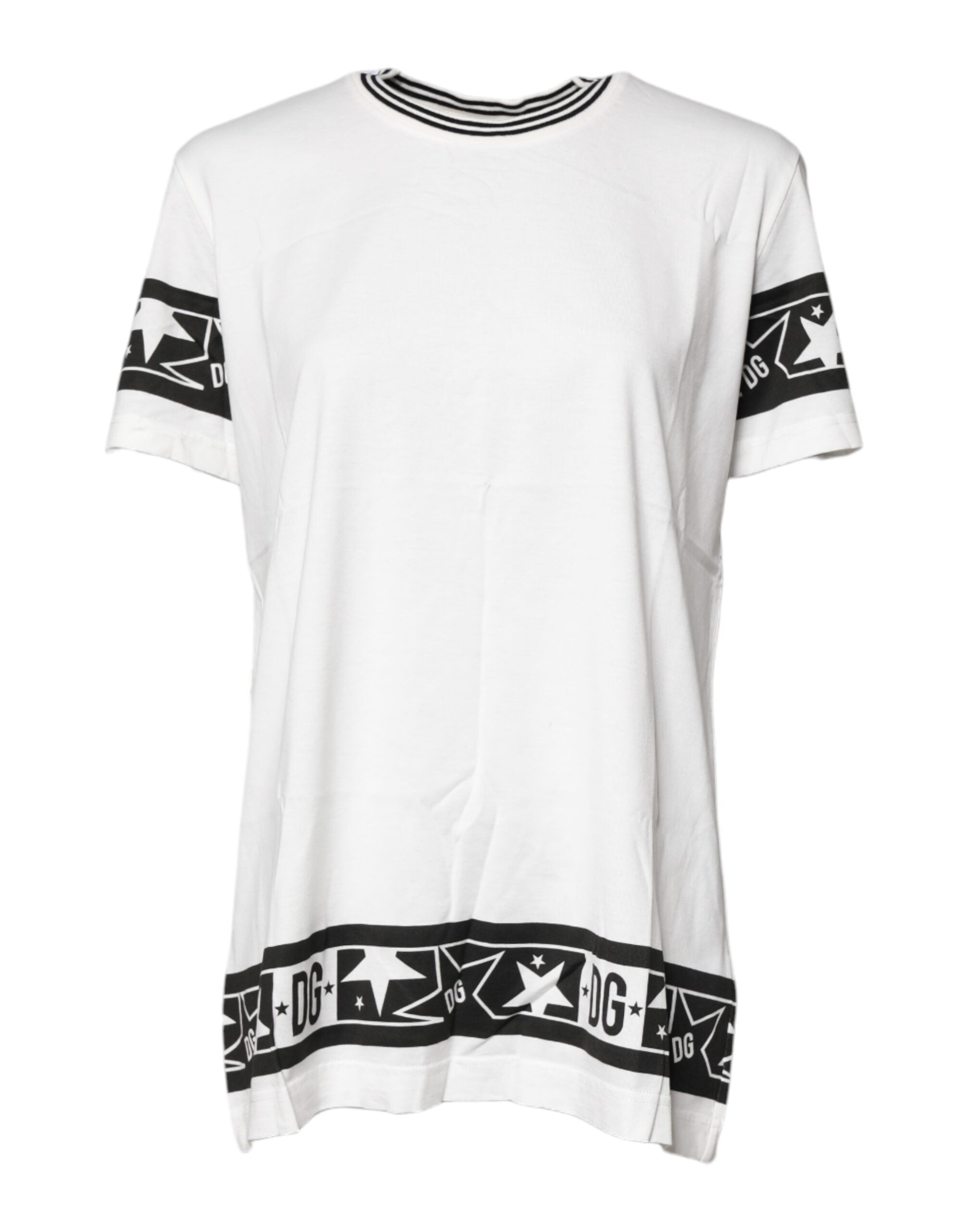 Dolce & Gabbana White #DGMillennials Cotton Crewneck T-shirt Dolce & Gabbana