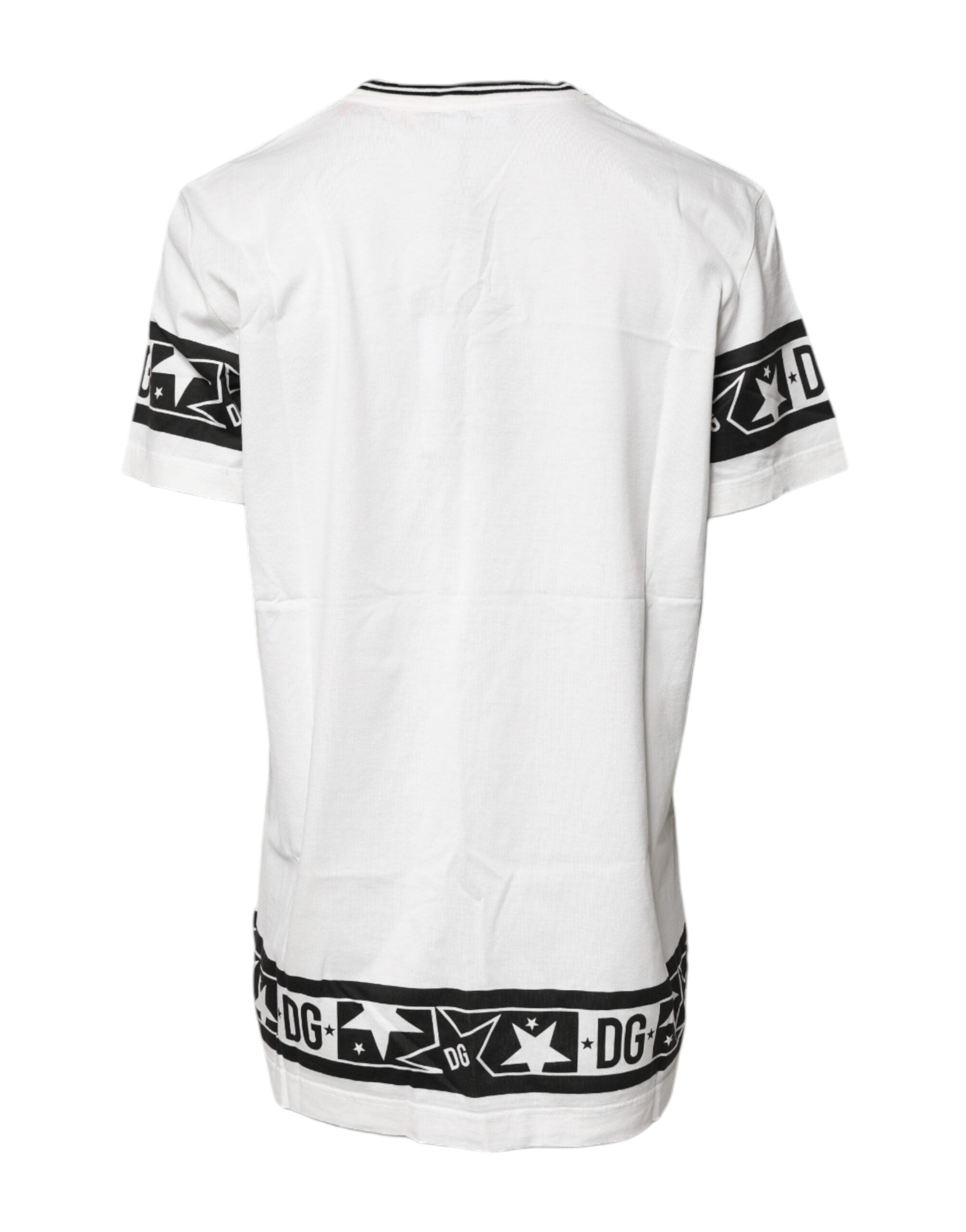 Dolce & Gabbana White #DGMillennials Cotton Crewneck T-shirt Dolce & Gabbana