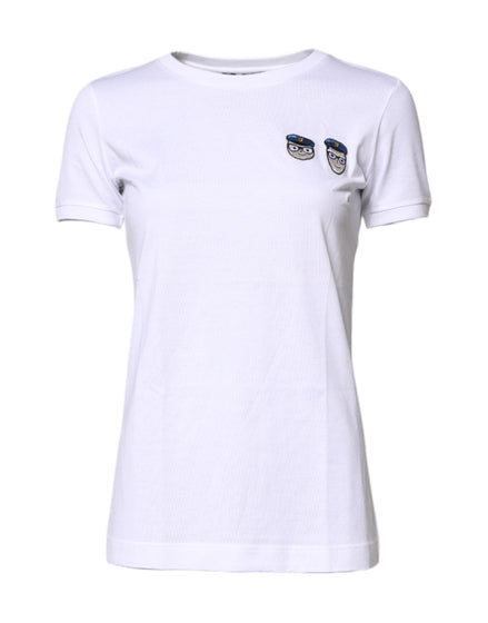 Dolce & Gabbana White #DGFamily Cotton Crew Neck T-shirt Dolce & Gabbana