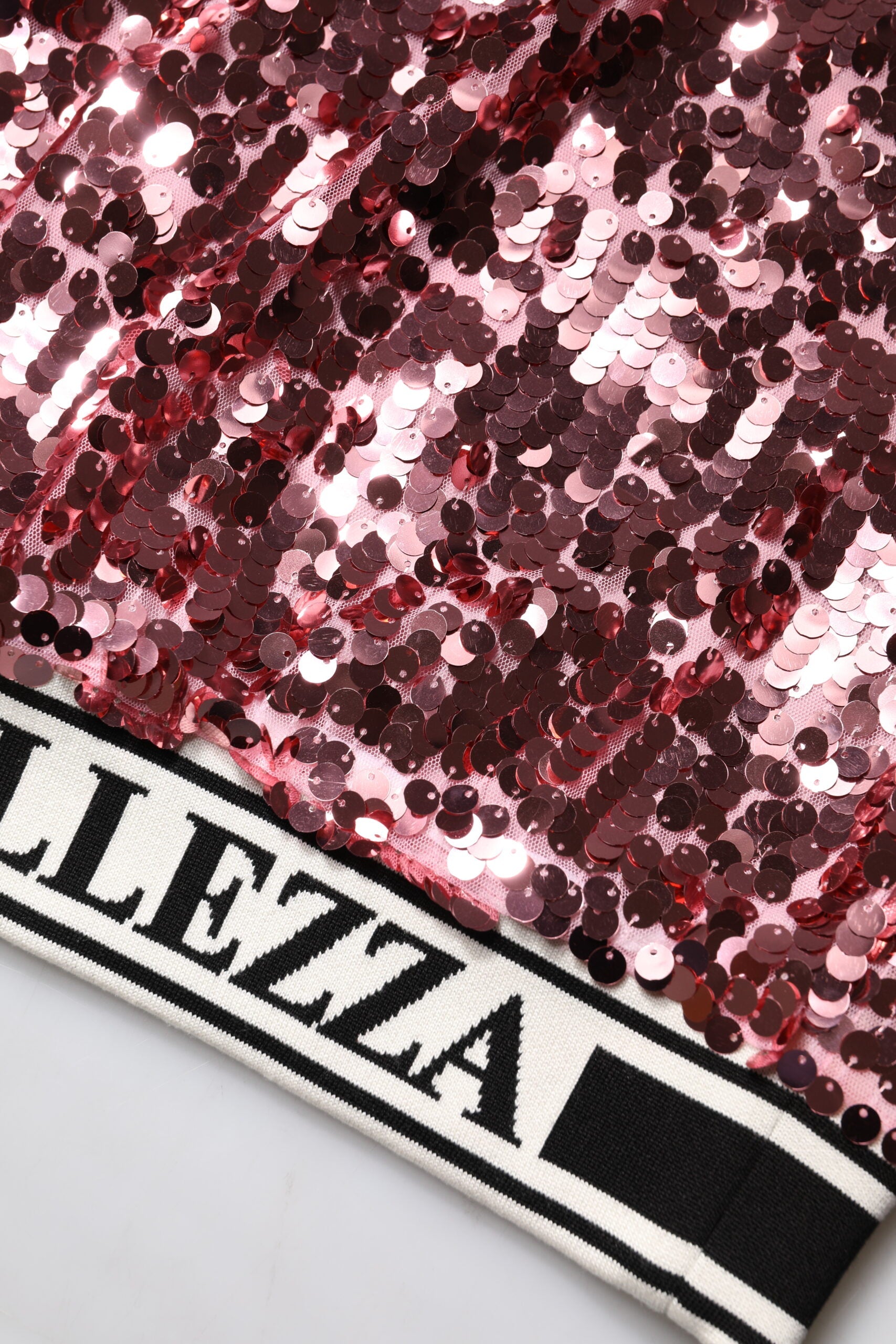 Dolce & Gabbana Pink DG Queen Sequin Pullover Sweater Dolce & Gabbana