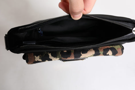 Dolce & Gabbana Multicolor Leopard Jacquard Crossbody Bag Dolce & Gabbana