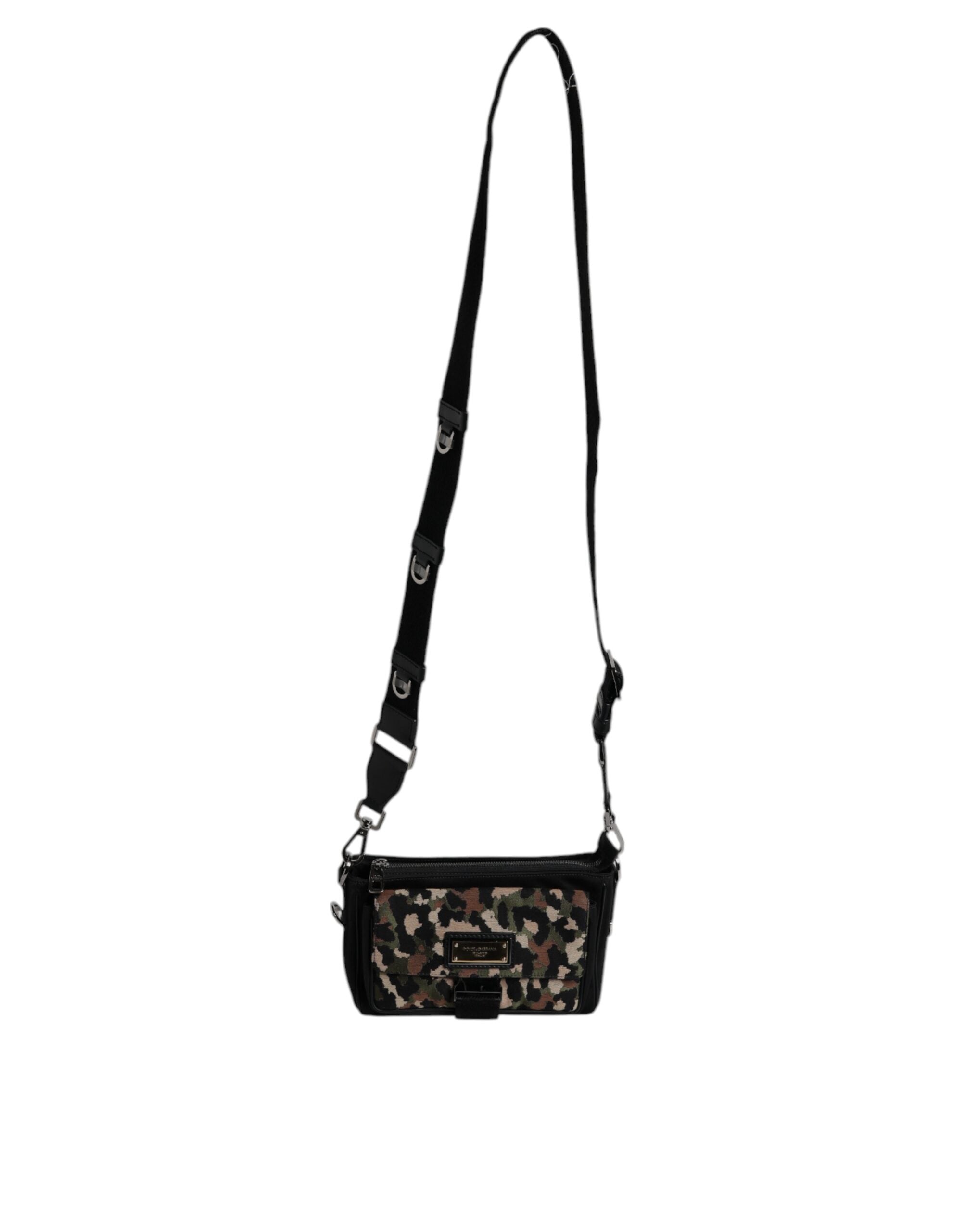 Dolce & Gabbana Multicolor Leopard Jacquard Crossbody Bag Dolce & Gabbana