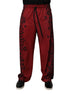 Dolce & Gabbana Red Leopard Print Polyester Men Jogger Pants Dolce & Gabbana