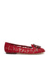 Dolce & Gabbana Red Viscose Ballet Flats Dolce & Gabbana