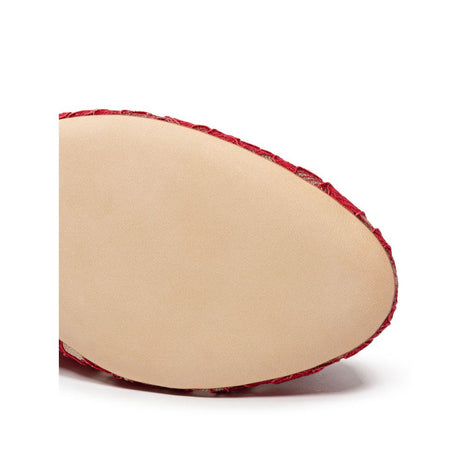 Dolce & Gabbana Red Viscose Ballet Flats Dolce & Gabbana