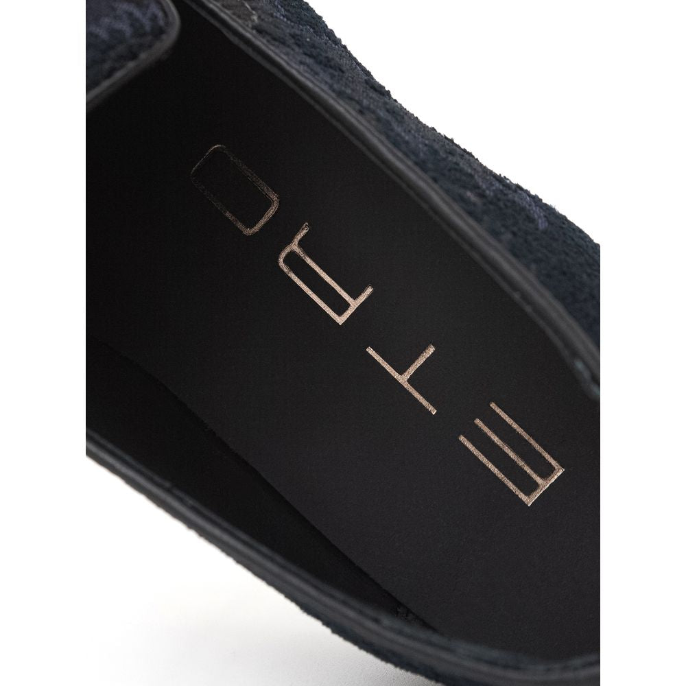 Etro Blue Leather Slip-On Loafers Etro