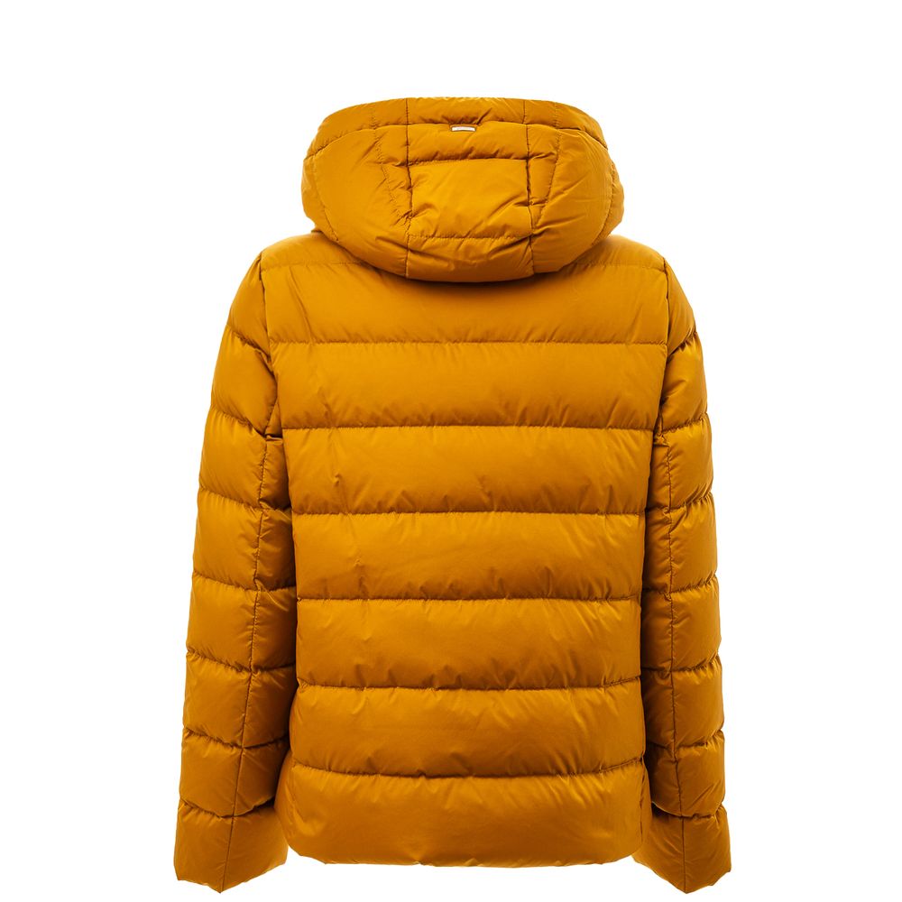 Herno Yellow Polyamide Coat Herno