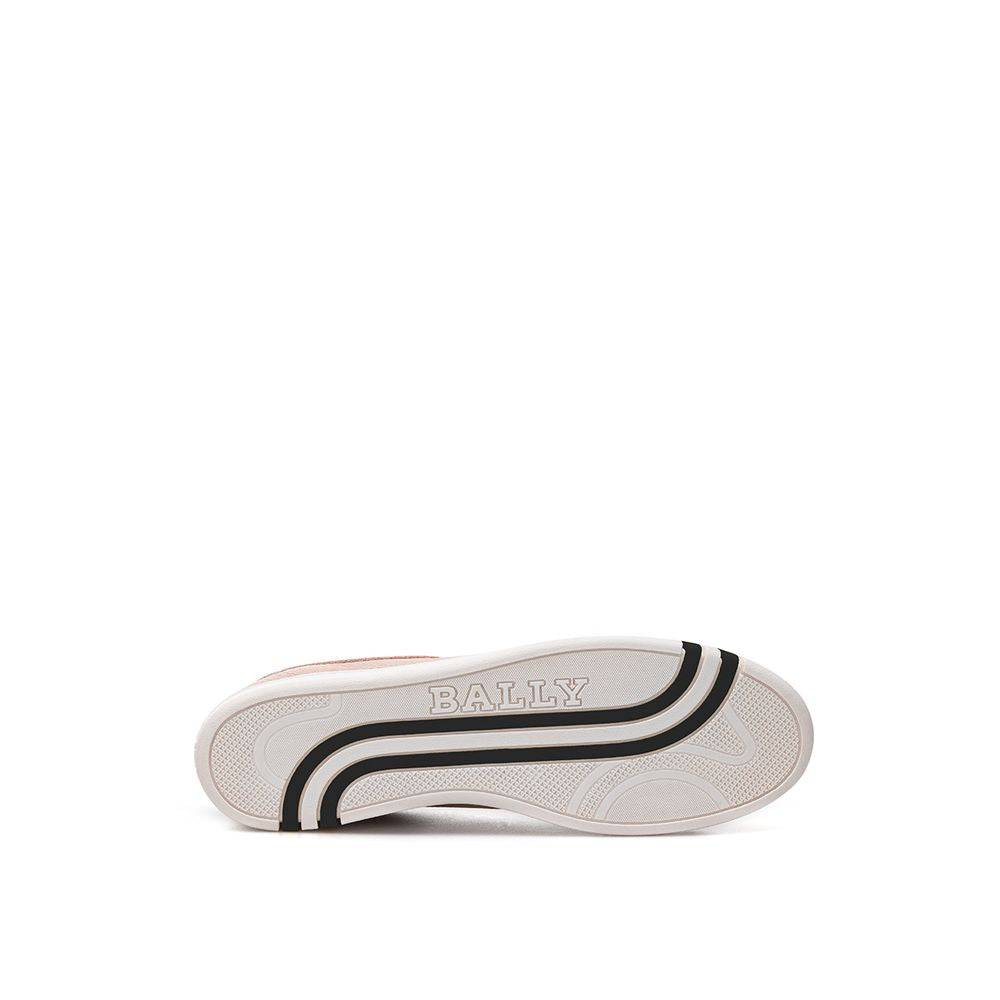 Bally Pink Leather Low Top Sneakers Bally